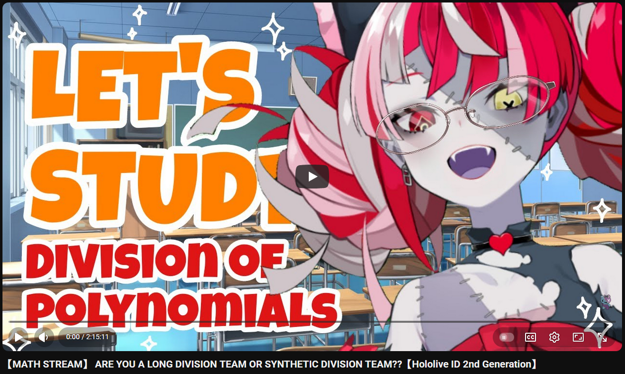 Ollie's first ever math stream